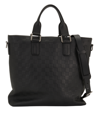 Daily Tote, &pound;610, Handbags, Black, Leather, Front view